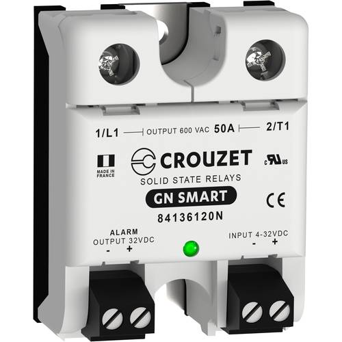 Thumbnail - Crouzet Halbleiterrelais 84136120N 50 A Schaltspannung (max.): 600 V/AC Nullspannungsschaltend 1 St.