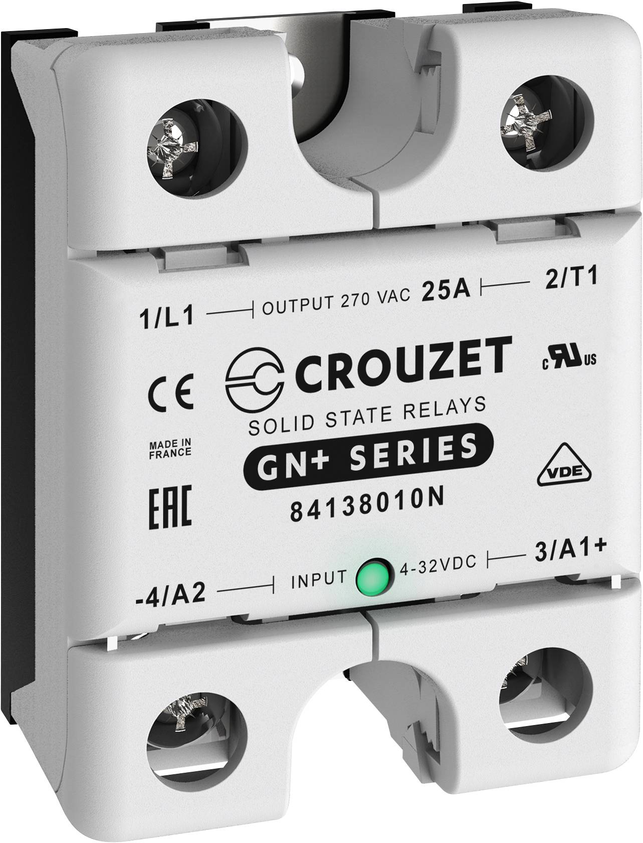 INNOVISTA Crouzet Halbleiterrelais GNP25DZL Last-Strom (max.): 25 A Schaltspannung (max.): 270 V/AC