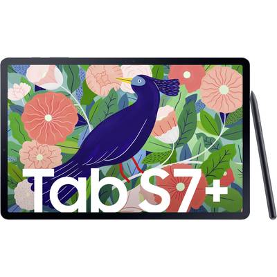 Samsung Galaxy Tab S7+ WiFi 256 GB Schwarz Android-Tablet 31.5 cm (12.4 Zoll) 3.09 GHz, 2.4 GHz, 1.8 GHz Qualcomm® Snapd
