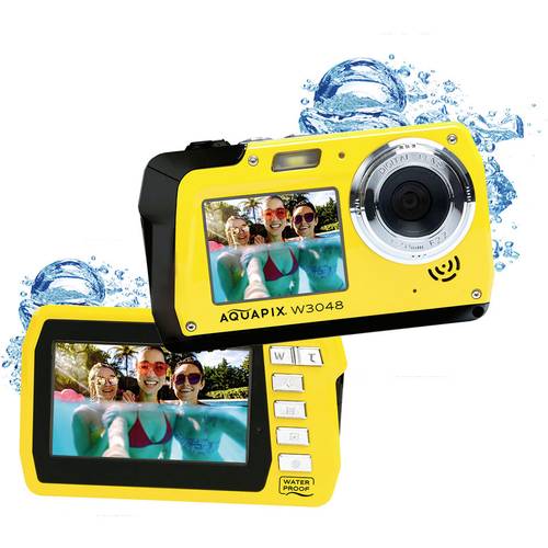 Thumbnail - Aquapix W3048-Y Edge Yellow Digitalkamera 48 Megapixel Gelb Unterwasserkamera, Frontdisplay