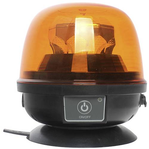 SecoRüt Rundumleuchte 95003 12 V/DC, 24 V/DC akkubetrieben Magnet-Befestigung, Magnetfuß, Saugnapf Orange