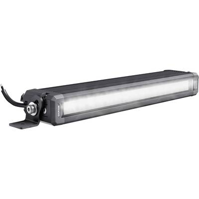 LED-Leuchte in länglicher Form mit schwarzem Gehäuse, montierbar mit Metallhalterung. Markenname 'Osram' auf der Seite sichtbar.