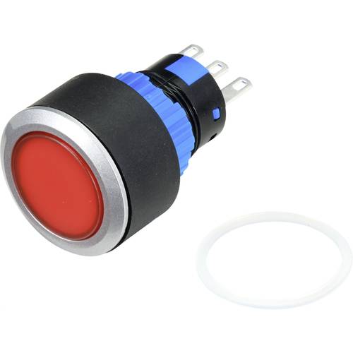TRU COMPONENTS TC-9219072 Drucktaster 250 V/AC 3 A 1 x Aus/(Ein) rastend (Ø) 25 mm IP65 1 St.