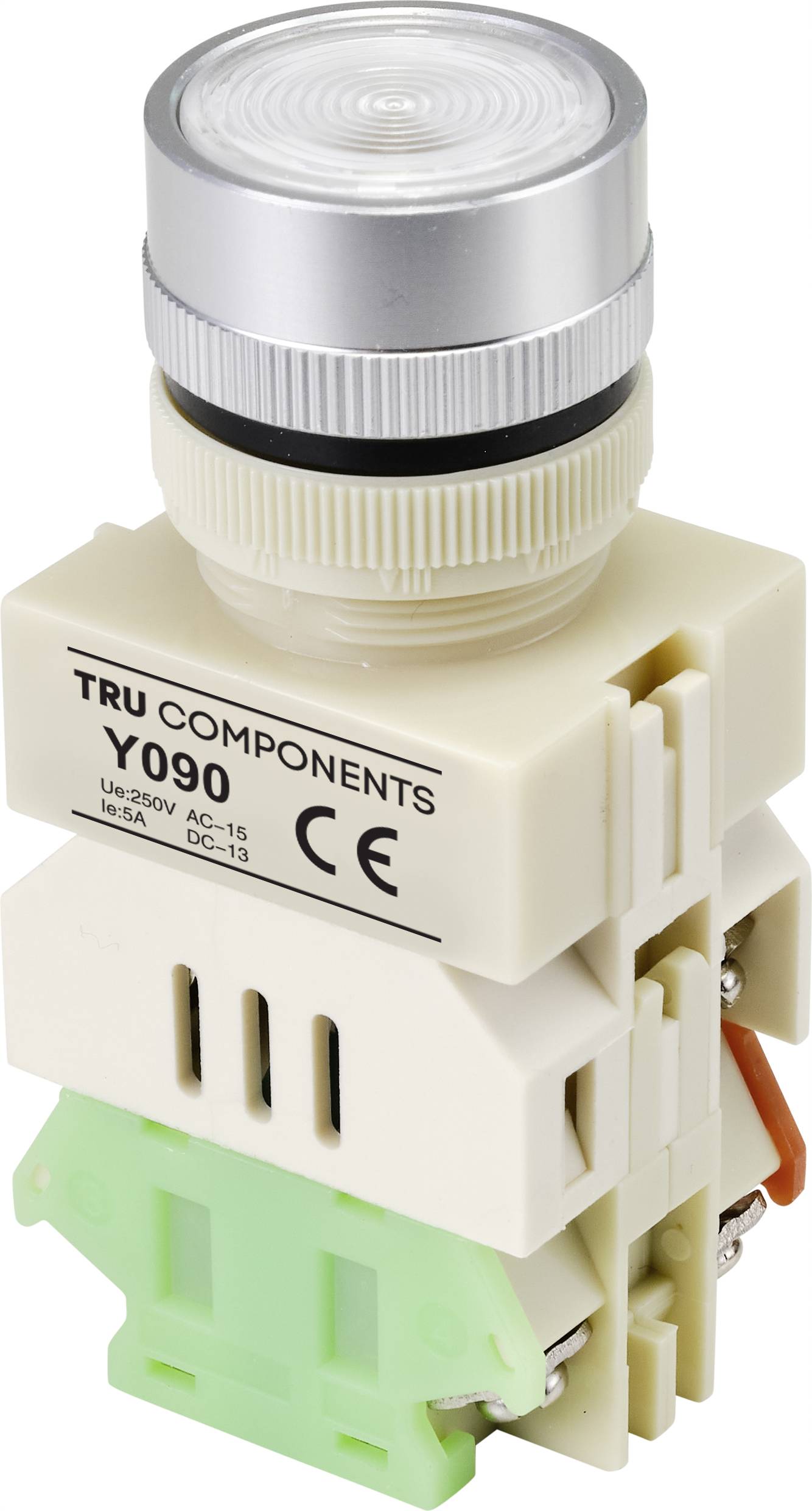 TRU COMPONENTS Drucktaster 250 V/AC 5 A 1 x Ein/(Ein) tastend 1 St.