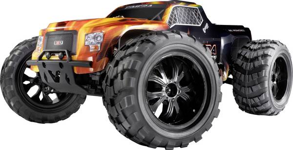 Reely Cimera Schwarz Brushless 1:10 RC Modellauto Elektro Monstertruck Allradantrieb (4WD) 100% RtR 2,4 GHz Inkl. Akku und Ladegerät