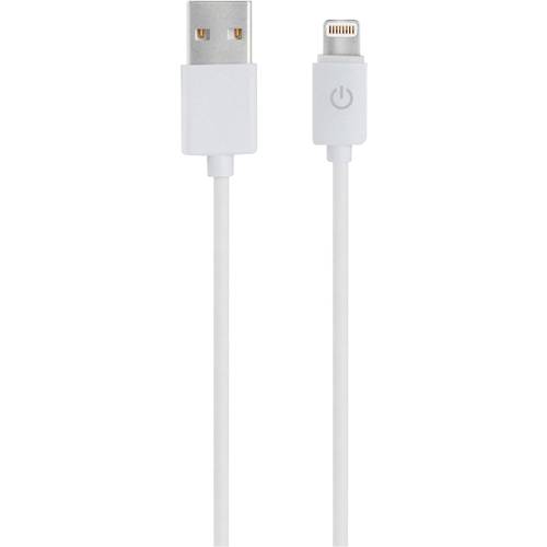 RealPower USB-Kabel USB 2.0 USB-A Stecker, Apple Lightning Stecker 1.00 m Weiß 255649