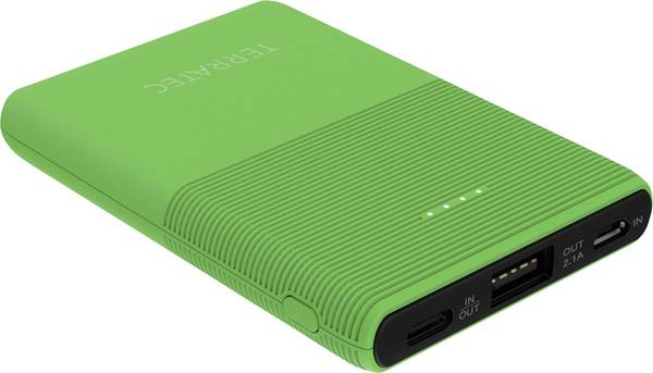 Terratec P50 Powerbank 5000 mAh  LiPo  Grün