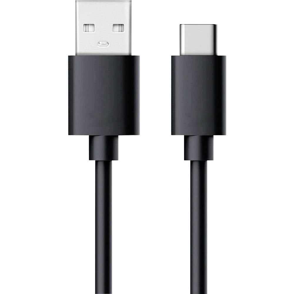 RealPower 255650 USB-kabel 0,6 m USB C Mannelijk Zwart