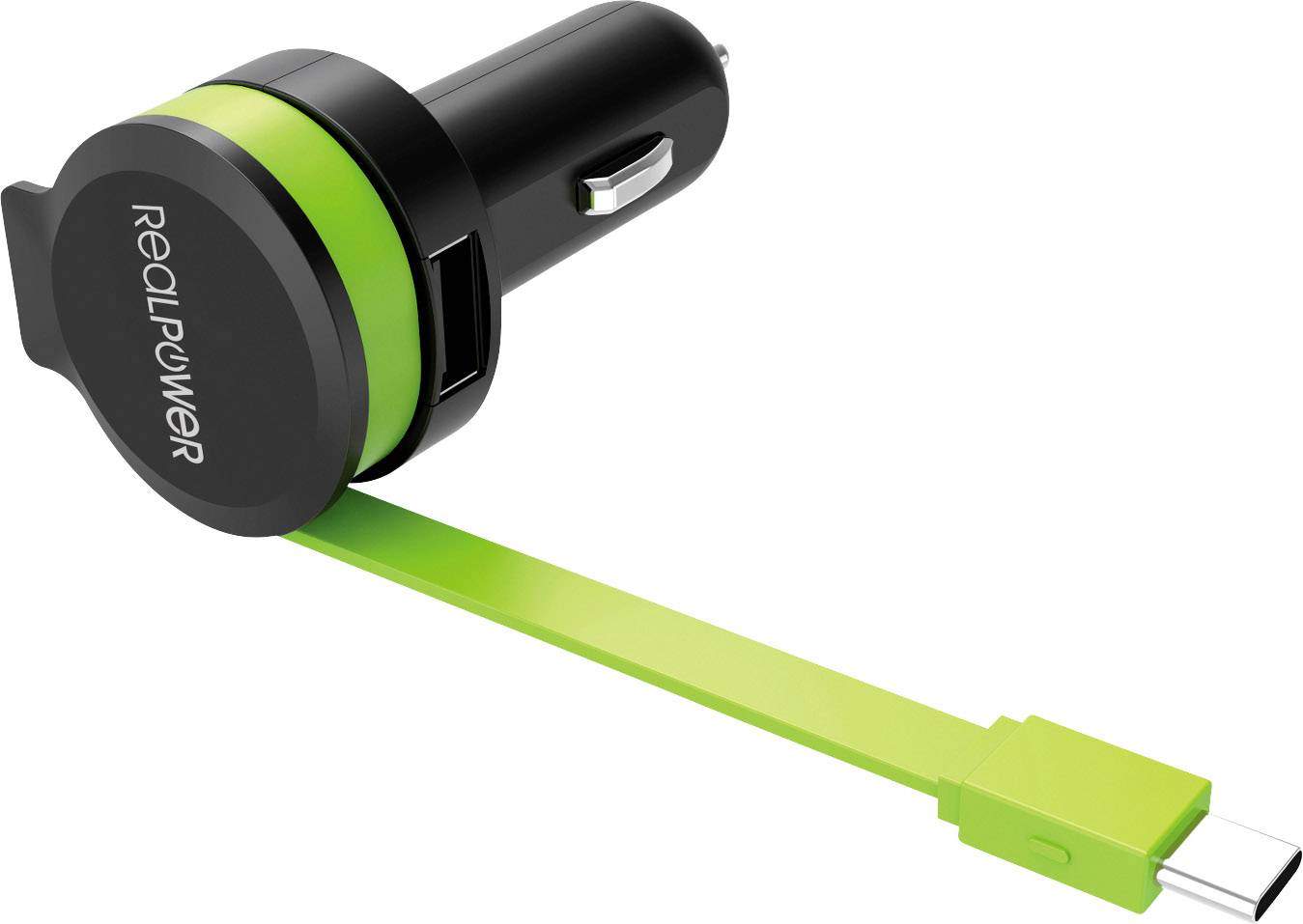 ULTRON - Realpower - Auto-Netzteil - 4.8 A - 2 Ausgabeanschlussstellen (USB, 24 pin USB-C)-0