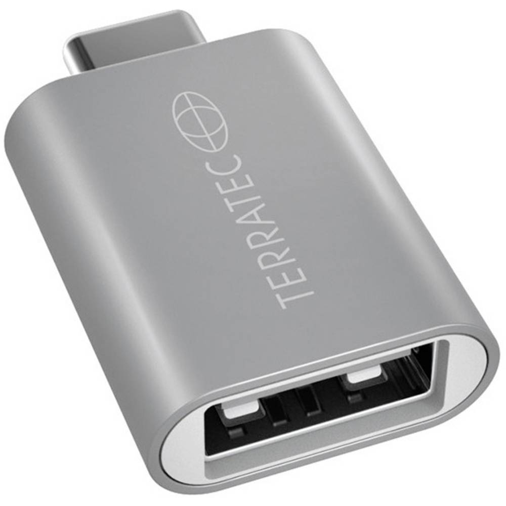Terratec Connect C1 USB C USB A Zilver kabeladapter-verloopstukje