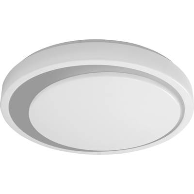 Runde, weiße Deckenleuchte mit schlichtem Design, geeignet für moderne Innenräume.