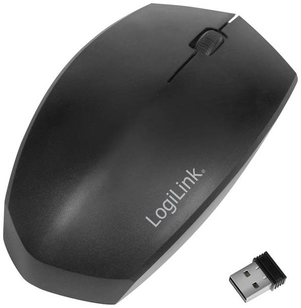 LogiLink ID0191  Maus Bluetooth®, Funk   Optisch Schwarz 3 Tasten 1200 dpi