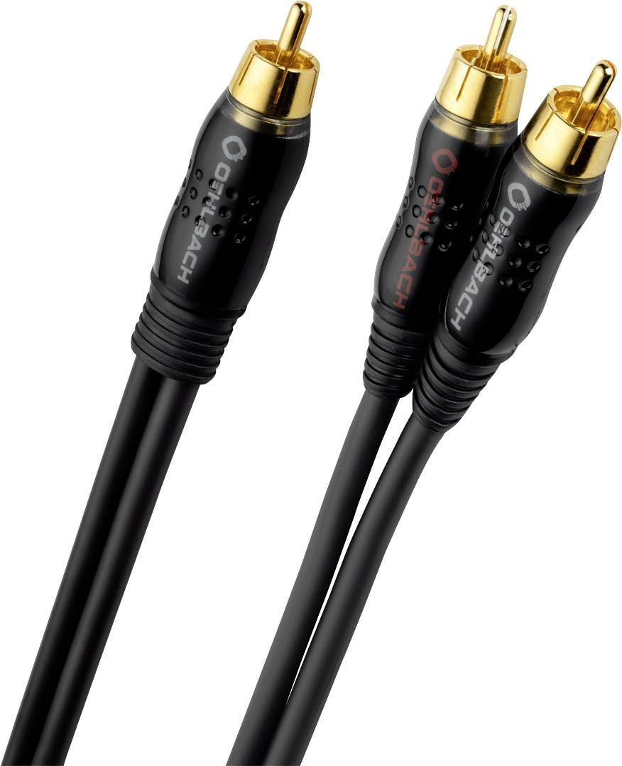 OEHLBACH Cinch Audio Y-Kabel [2x Cinch-Stecker - 1x Cinch-Stecker] 12.50 m Anthrazit