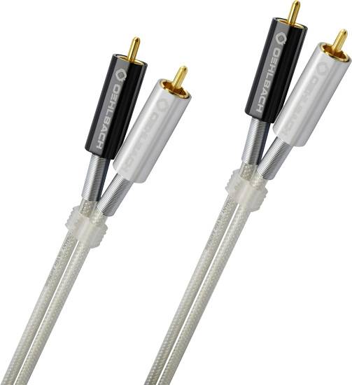 Oehlbach D1C2602 Cinch Audio Anschlusskabel [2x Cinch-Stecker - 1x Cinch-Stecker] 1.50 m Silber