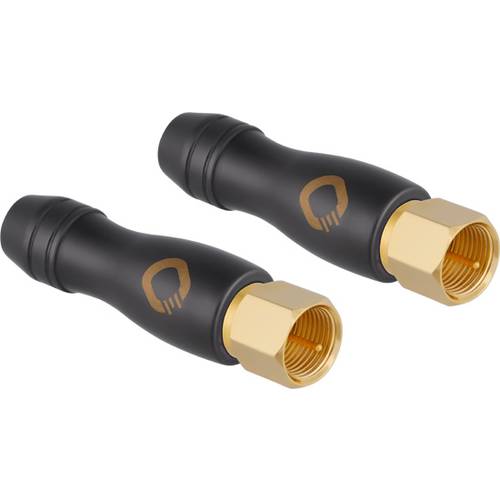 Oehlbach D1C4412 F-Stecker vergoldet Anschlüsse: F-Stecker 2 St.