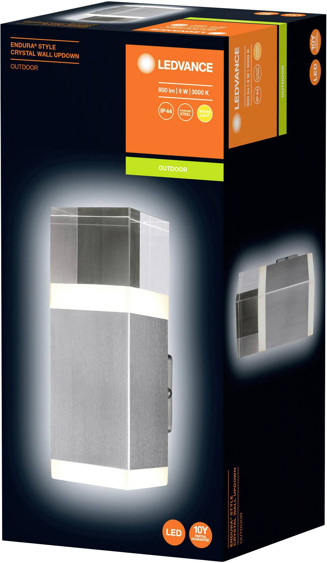 LEDVANCE Endura Style Cube 4058075474130 LED-Außenwandleuchte LED 9.00 W Stahl-1