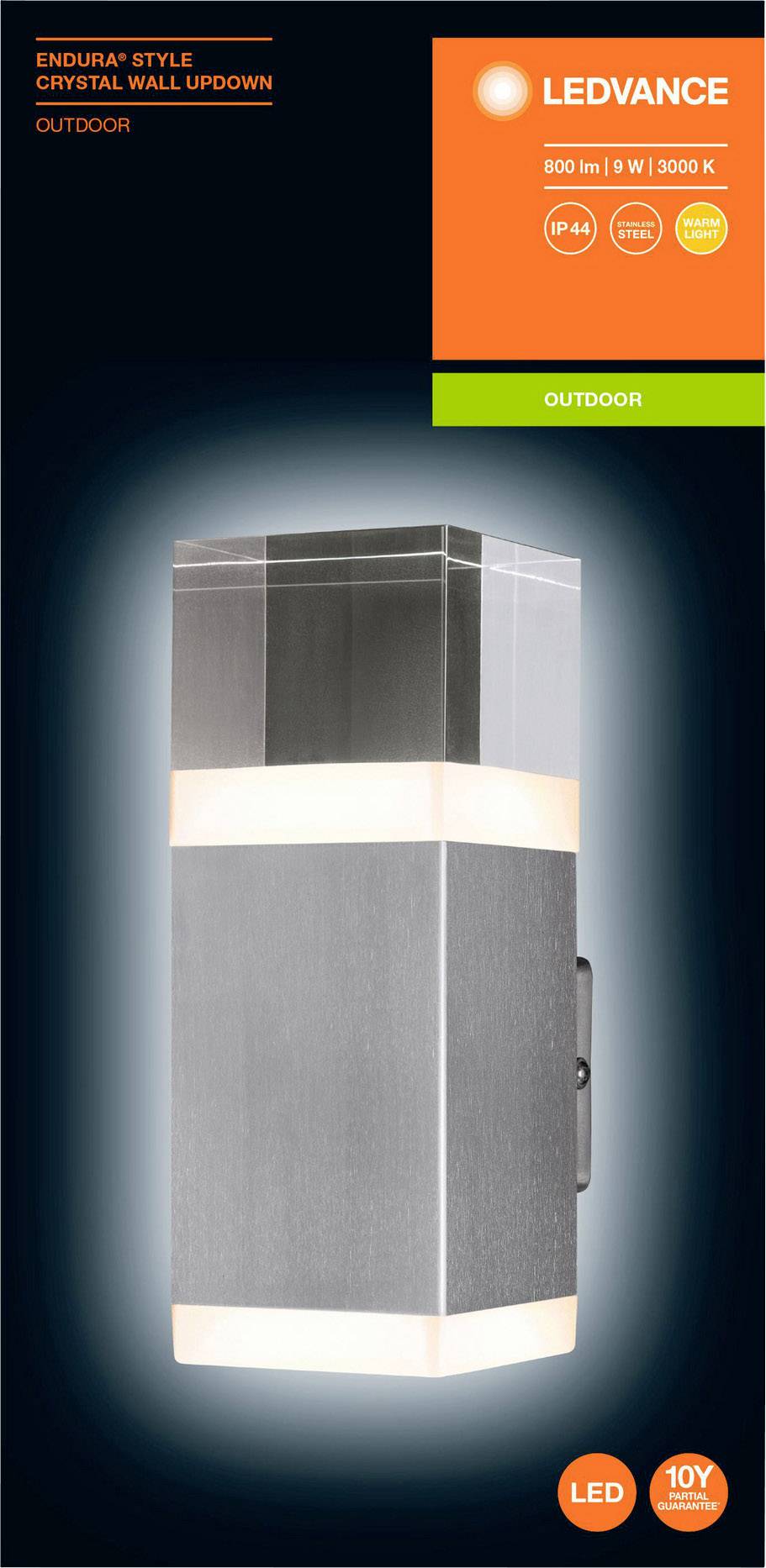 LEDVANCE Endura Style Cube 4058075474130 LED-Außenwandleuchte LED 9.00 W Stahl-4
