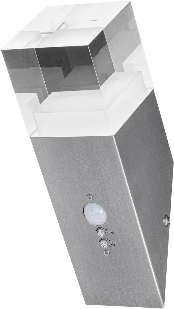 LEDVANCE Endura Style Cube Crystal Sensor 4058075474192 LED-Außenwandleuchte mit Bewegungsmelder LED LED fest eingebaut 5.00 W Stahl