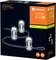 Verpackung einer LED-Gartenbeleuchtung, 3-teilig, IP66, 2,1 W, 3000 K, für den Außenbereich. Markenname LEDVANCE.