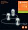 LED-Gartenbeleuchtung 'ENDURA Garden Dot 3 Piece Extension'. Enthält drei verbundene Leuchten, spritzwassergeschützt (IP66), 3000K, 110 lm, 2.1 W, geeignet für den Außenbereich.