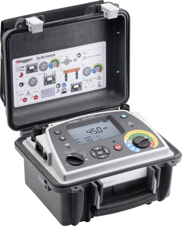 Megger DLRO10HDX Ohmmeter kalibriert (ISO)