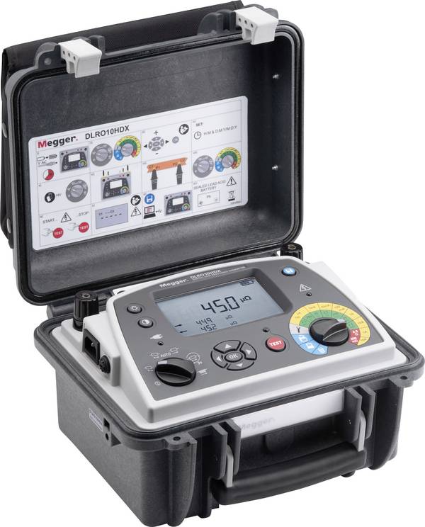 Megger DLRO10HDX Ohmmeter kalibriert (ISO)