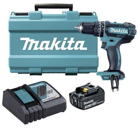 Makita DHP482RF 2cestný-aku příklepová vrtačka akumulátor, kufřík