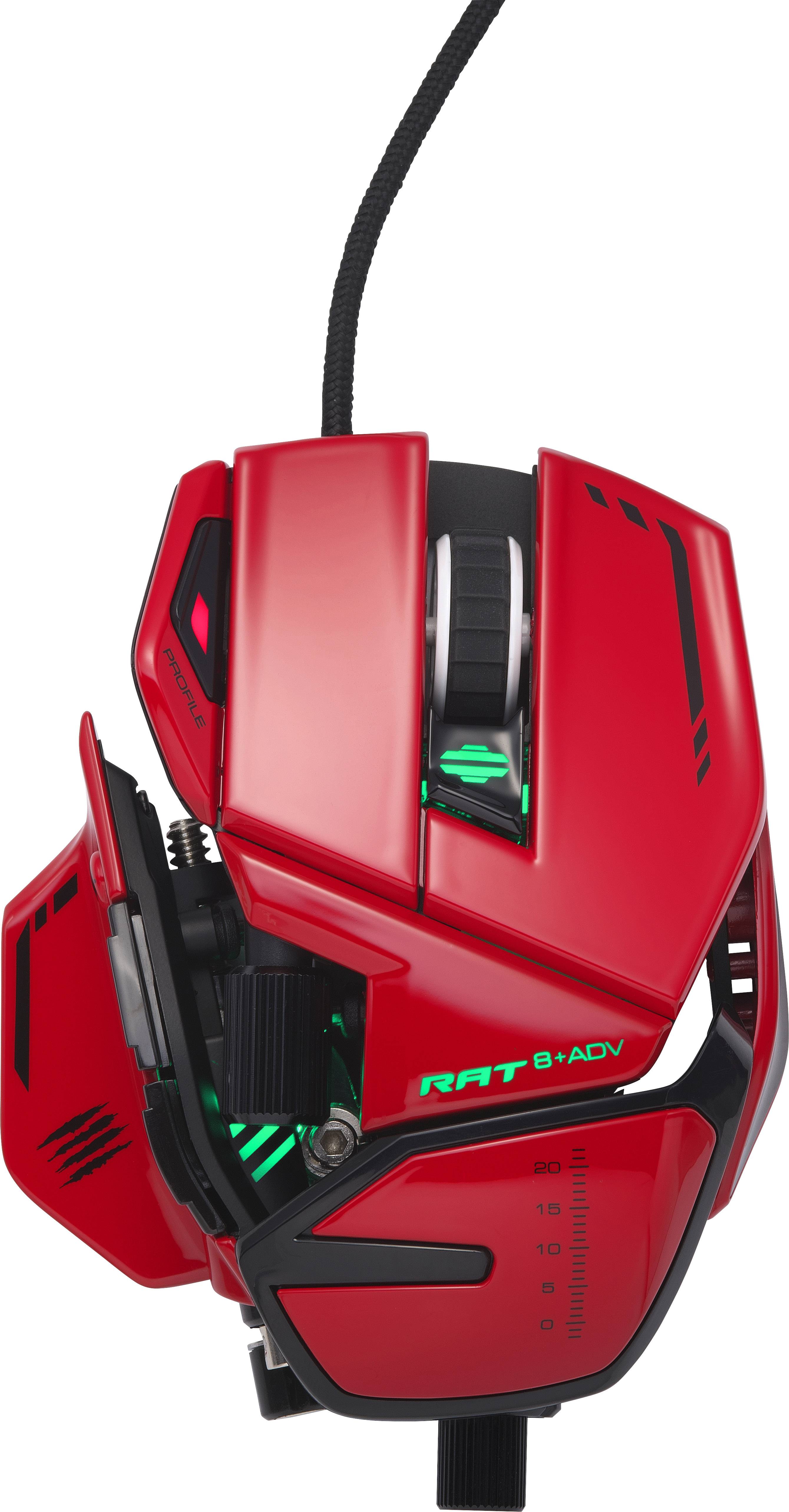MAD CATZ R.A.T. 8+ ADV Kabelgebunden Gaming-Maus Optisch Ergonomisch, Handballenauflage, Gew