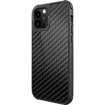 Black Rock "Robust Real Carbon" Backcover Apple iPhone 12, iPhone 12 Pro Schwarz 
