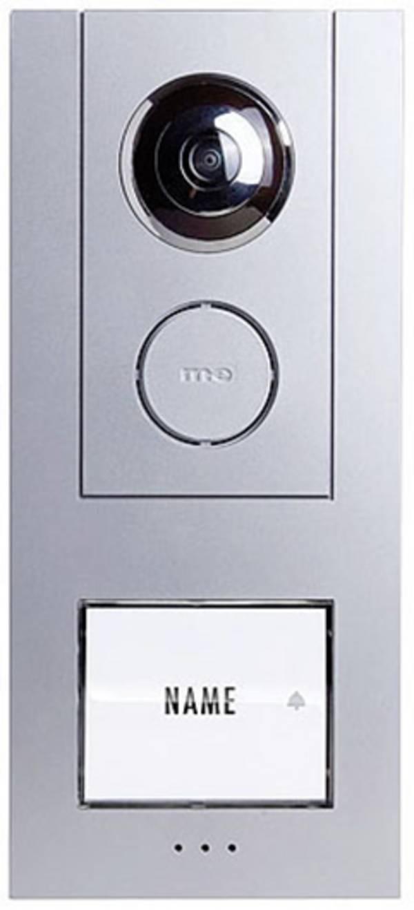 m-e modern-electronics Vistus VD ALU 6310 S Vistus Video-Türsprechanlage Kabelgebunden Komplett-Set 1 Familienhaus Silber