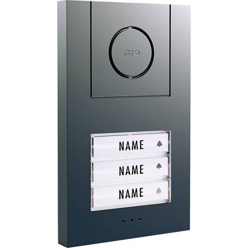 m-e modern-electronics Vistus AD ALU 430 A Vistus Türsprechanlage Kabelgebunden Außeneinheit 3 Familienhaus Anthrazit