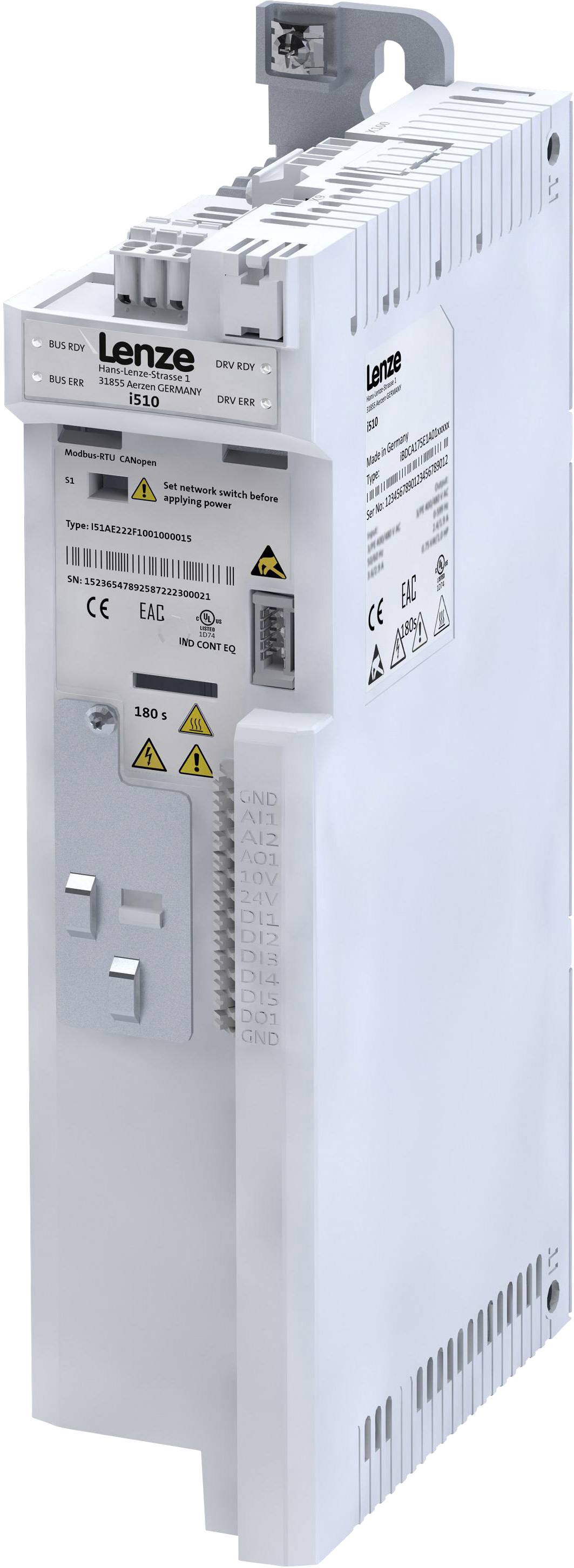 Lenze Frequenzumrichter I51AE211F10V10001S 1.1 kW 3phasig 400 V-0