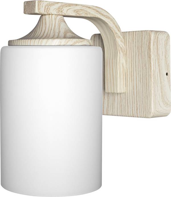 LEDVANCE ENDURA CLASSIC LANTERN CYL E27 WD LEDV 4058075392625 Wandleuchte E27 0 W Holz (hell), Weiß