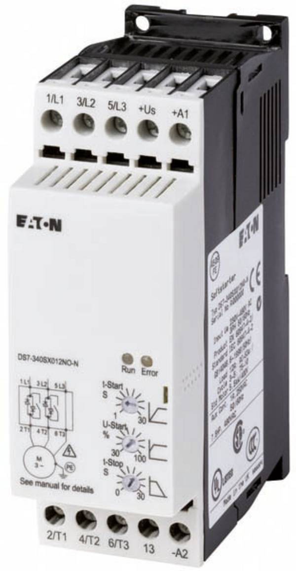 Eaton DS7-340SX012N0-N 134911 Sanftstarter Motorleistung bei 400 V 5.5 kW Motorleistung bei 230 V 3 kW 24 V/DC Nennstrom 12 A