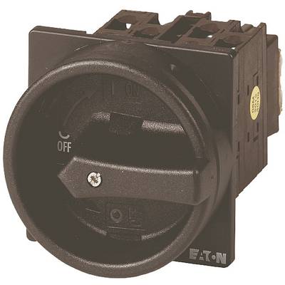 Schwarzer Drehschalter mit Markierungen 'ON' und 'OFF', montiert in einem Kunststoffgehäuse.