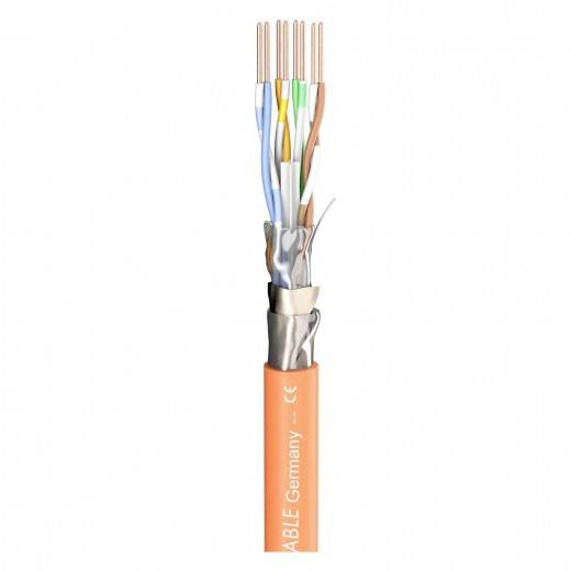 SOMMERCABLE Sommer Cable 580-0465FC Netzwerkkabel CAT 6a F/FTP Orange Meterware