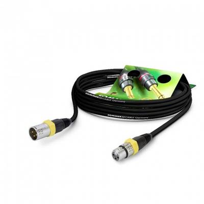 Sommer Cable GA1B-0050-SW-GE XLR Anschlusskabel [1x XLR-Buchse 3 polig - 1x XLR-Stecker 3 polig] 0.50 m Schwarz