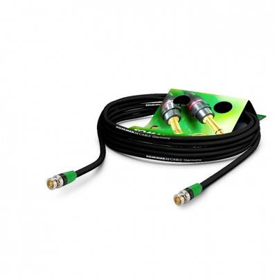 Sommer Cable VTGR-0050-SW-GN Video Anschlusskabel [1x BNC-Stecker - 1x BNC-Stecker] 0.50 m Schwarz
