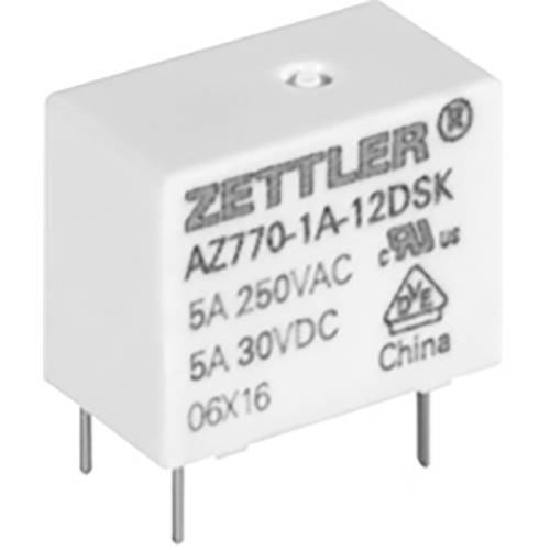 Thumbnail - Zettler Electronics AZ770-1C-24DEK Printrelais 24 V/DC 5 A 1 Wechsler 1 St.