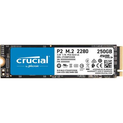 Crucial P2 250 GB Interne M.2 PCIe NVMe SSD 2280 PCIe NVMe 3.0 x4  CT250P2SSD8