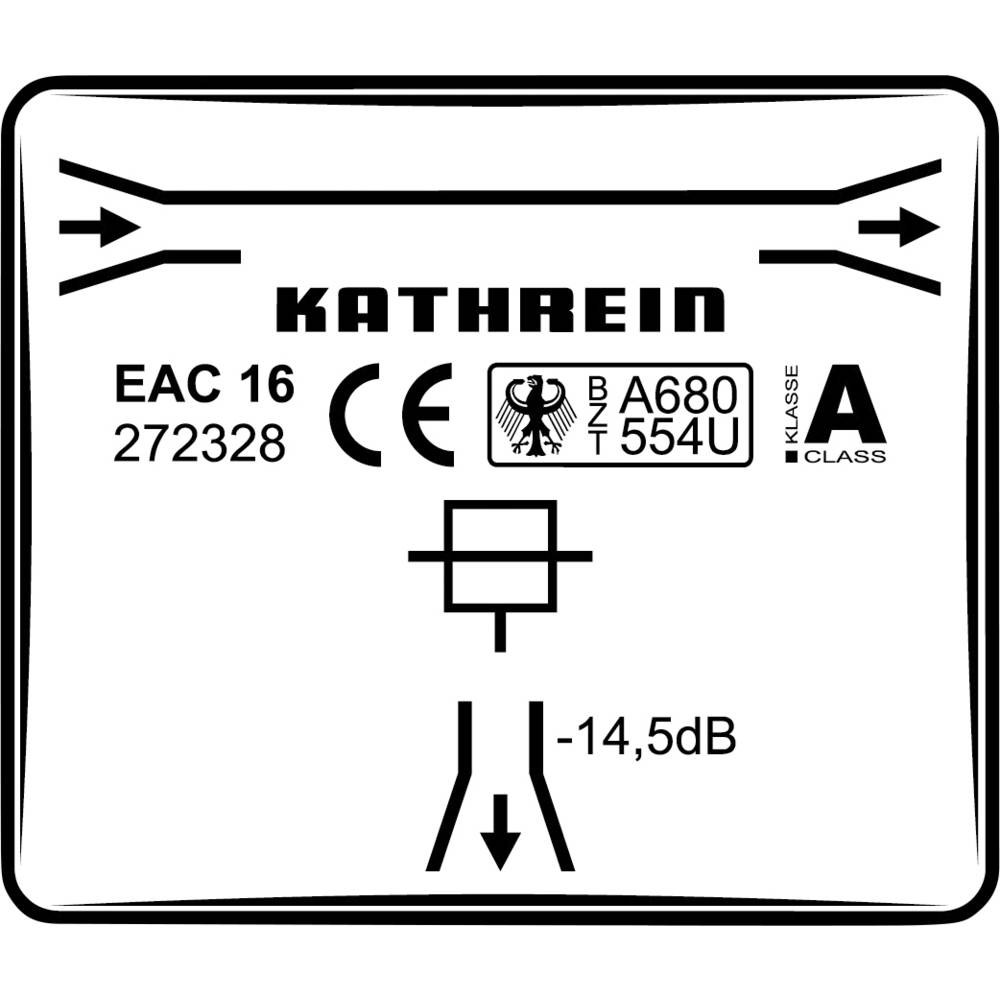 Kathrein EAC 16 Lasdoos voor satellietaansluiting 1-voudig