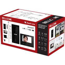 Bellcome Advanced 7 Video-Kit 1 Familie Video-Türsprechanlage Kabelgebunden Komplett-Set 8teilig Schwarz