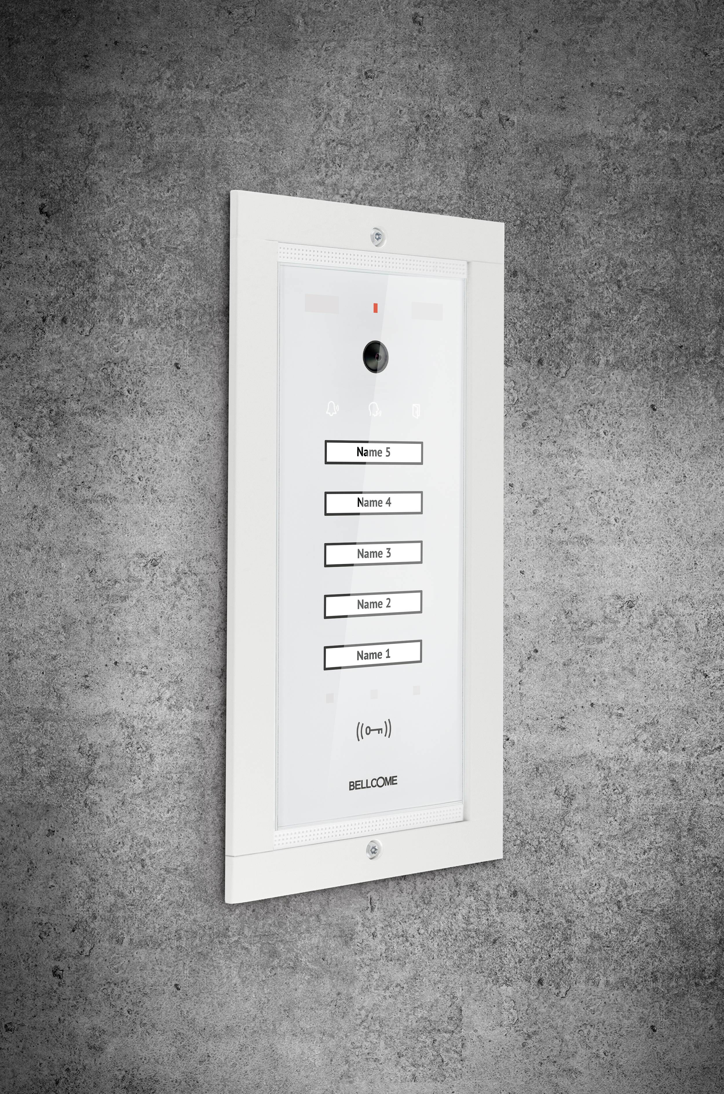 Bellcome Video-Türsprechanlage Advanced Außeneinheit  Unterputz Weiß-1