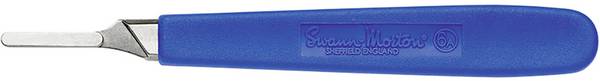 Skalpellgriff 140 mm Nickel, Kunststoff Blau 1 St.