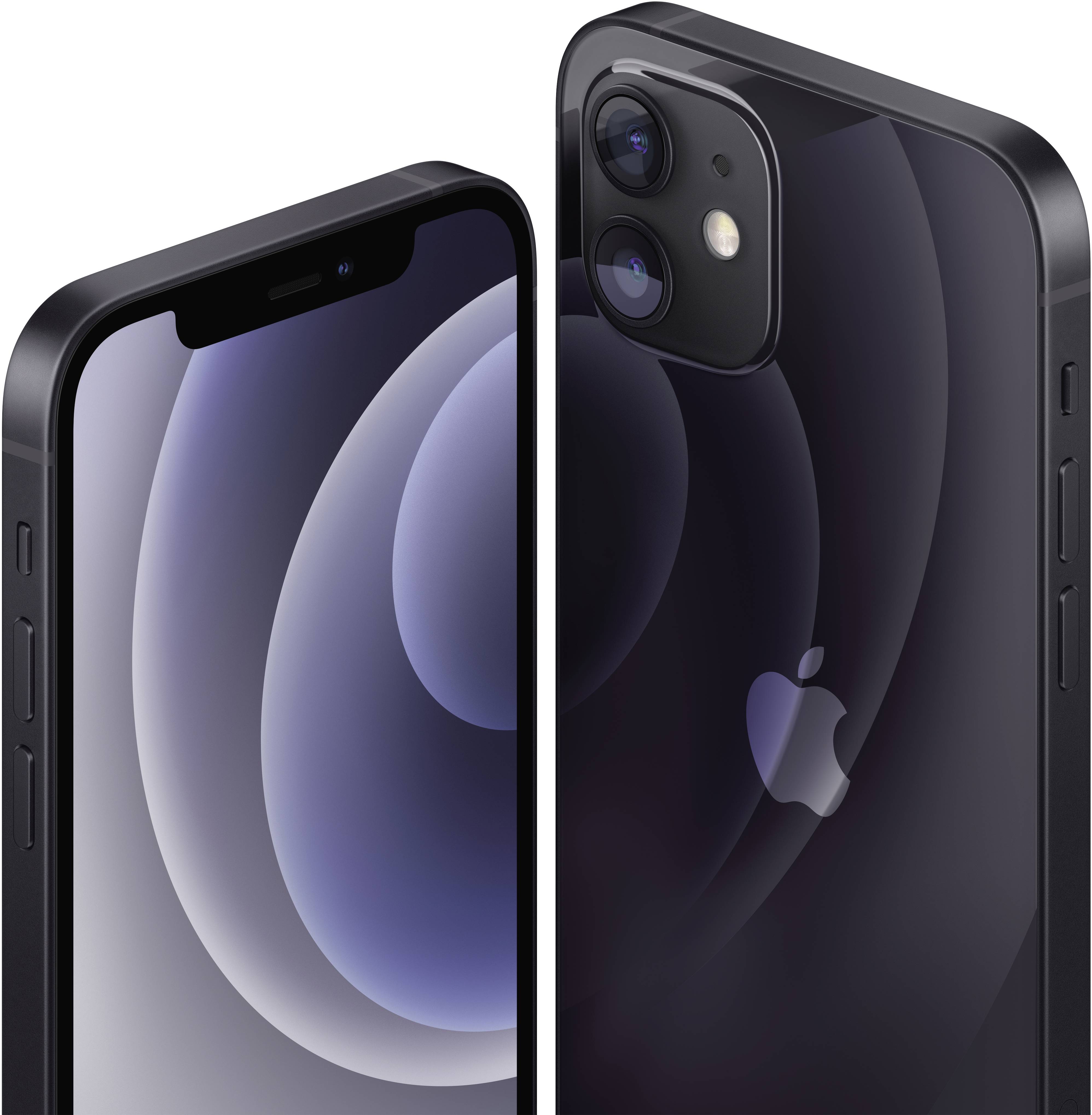 iPhone 12 Refurbished (gut) 128 GB 6.1 Zoll (15.5 cm) iOS 14 12 Megapixel Schwarz-1