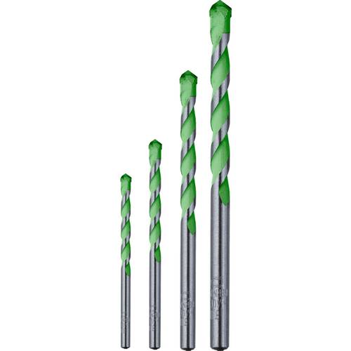 kwb 052800 40CR-Stahl Granitbohrer 4teilig 5 mm, 6 mm, 8 mm, 10 mm Zylinderschaft 1 Set