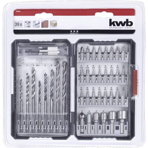 kwb 108955 39teilig Bohrer- und Bit-Sortiment