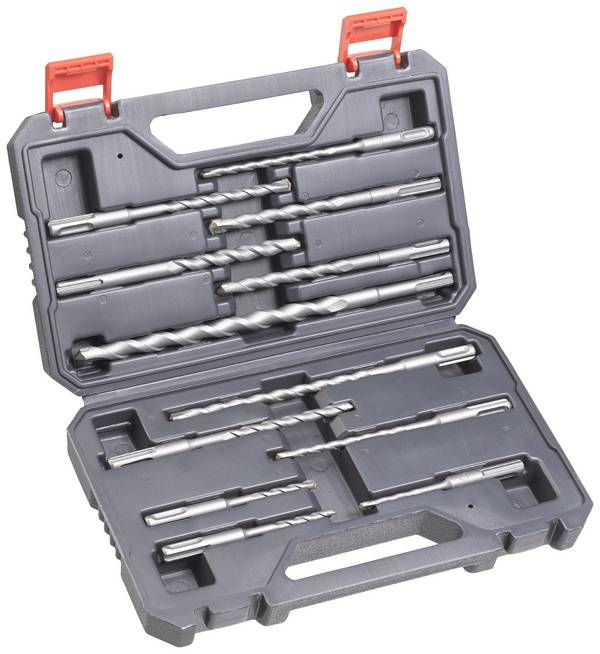 kwb 240280 40CR-Stahl Hammerbohrer-Set 12teilig 5 mm, 6 mm, 8 mm, 10 mm, 12 mm, 14 mm SDS-Plus 1 St.