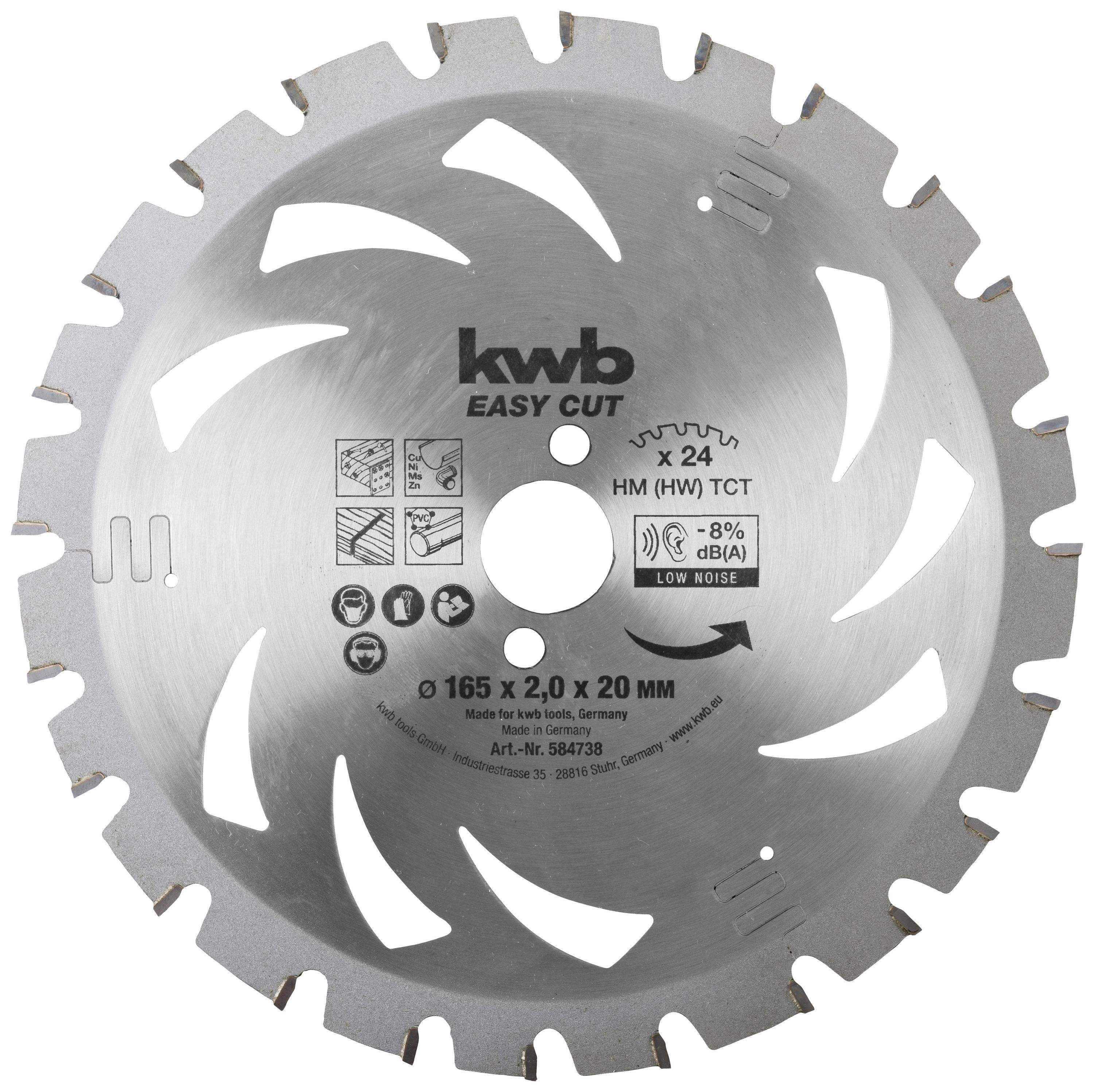 KWB 584738 - Aluminium - Spanholzplatte - Hartholz - Nicht-eisenhaltiges Metall - Kunststoff - Blech