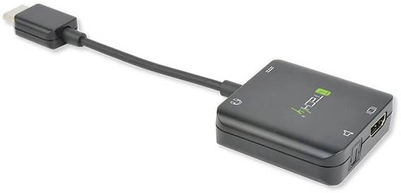 TECHly IDATA-HDMI-VGA8 HDMI / Stereo Cinch (R/L) / Toslink / USB Adapter [1x HDMI-Stecker - 1x HDMI-Buchse] Schwarz 4K U-1